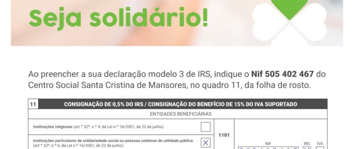 Apoie-nos para que possamos apoiar a si!
